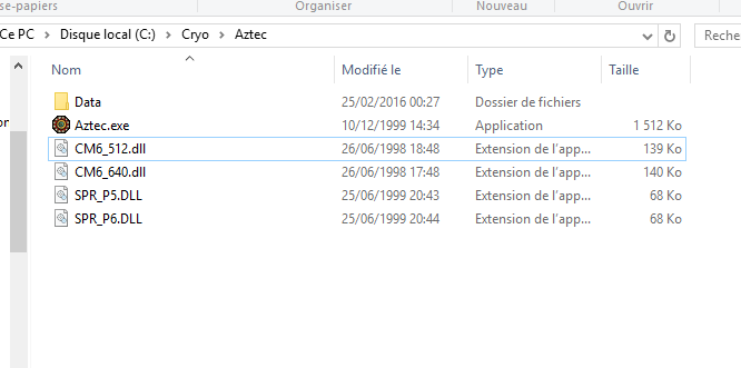 [PATCH] Aztec NO CD - Windows 7/8/10 - Corrige tous les bugs